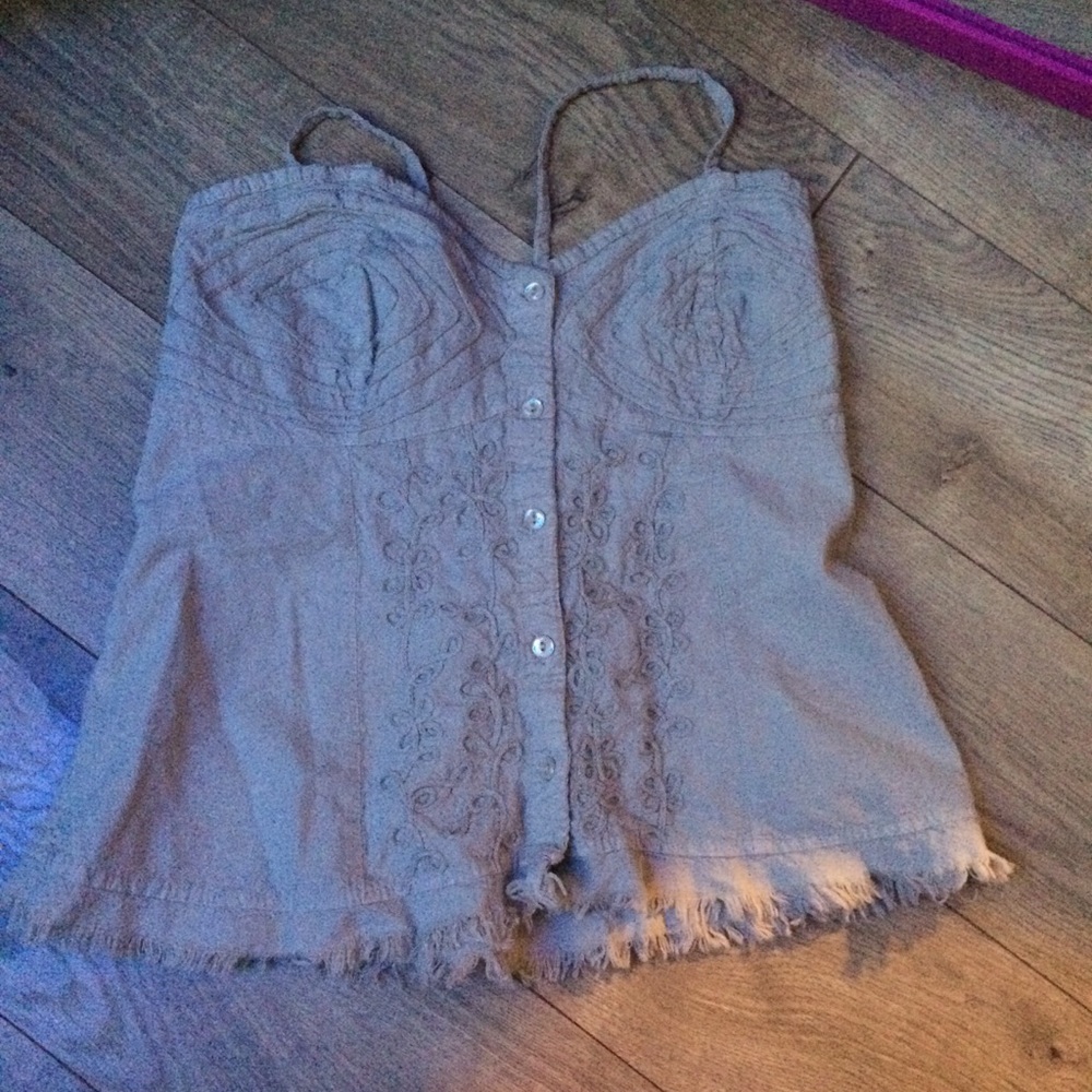 Beige Hippie Tank